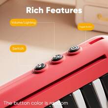 袖珍钢琴音乐早教玩具，多功能电子键盘，男孩女孩益智玩具，音乐玩具（不含电池） - 彩色 - 查看 13