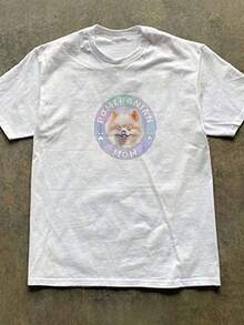 Best-Pomeranian-Mom-Dog-Breed-Pet-Owner-Lover-Friend-Women-T-Shirt - White - View 3