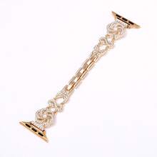 Fashionable Windmill Rhinestone Metal Watch Band, Suitable For Watches - 38/40/41(L) - View 3