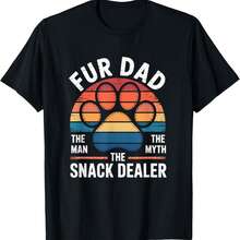 Fur Dad Proud Pet Parent Animal Lover Design T-Shirt