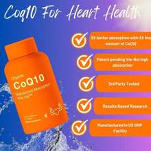 Advanced Bionetix Advanced Absorption 200mg CoQ10 W_Black Pepper Extract 90 Softgels Antioxidant Supplement, Heart &Amp; Vascular Health, Brain Health, Organic, Gluten Free, Energy Production - Flavor NameA - 查看 2