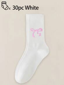 40 peças/30 peças/24 peças Meias Esportivas Confortáveis Unissex, Adequadas para Esportes e Treinamento, Meias Longas para Mulheres, Uso Casual e Empresarial, Antibacteriano, Macio, Preto e Branco, Resistente a Odores, Absorvente de Umidade, Macio e Leve, Adequado para Outono/Inverno, 20 peças/10 peças/8 peças/6 peças/4 peças/2 peças