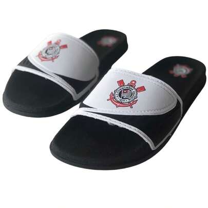 Chinelo Slide Corinthians Sandália Timão Praia Lançamento