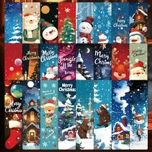 24pcs Christmas Elegant Bookmarks, Suitable For Christmas Decoration, Gifts, Reading Companions, Holiday Atmosphere