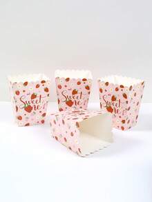 10 pièces Boîte de pop-corn en forme de fraise et de marguerite, boîte de rangement de collations, boîte de rangement de bonbons, boîtes alimentaires jetables, boîte de cuisson de biscuits, gobelets à pop-corn, fournitures pour soirée cinéma en famille, vaisselle jetable, fournitures de fête de fraises, fournitures de fête d'anniversaire, fournitures de mariage, faveurs de shower de bébé, décoration de gender reveal party, fournitures de fête de vacances