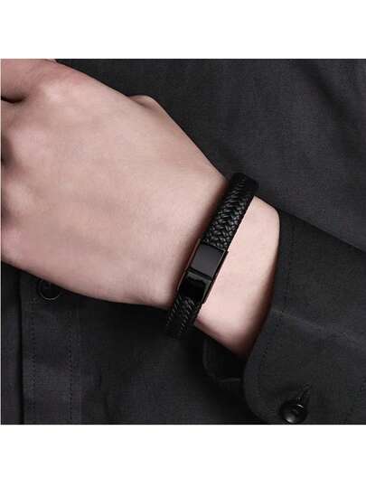 Nouveau bracelet  tressé personnalisé et simple pour accessoires et bijoux, bracelet  vintage, bracelet  populaire européen et américain, fait main