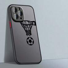 Fútbol Baloncesto Arte Genial Lujo Moderno Compatible con Apple 16 15 14 13 12 11 8 XR XS Pro Plus Funda Protectora de TPU Suave Transparente Mate - Colores mixtos - Ver 8