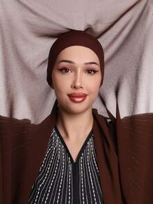 1 chiếc khăn trùm đầu quấn nhanh có móc nam châm, khăn choàng voan kết hợp lớp lót dệt kim Jersey, khăn trùm đầu quấn nhanh 3 trong 1, vải voan mềm mại và thoáng khí, thích hợp mặc hàng ngày, lễ hội, cầu nguyện, hành hương, khăn choàng abaya cho nữ mặc khi đi dự tiệc - khăn trùm đầu tức thì - Xem 6