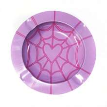 1 件时尚图案烟灰缸，马口铁烟灰储存盘，吸烟配件。，返校用品 - 彩色 - 查看 27