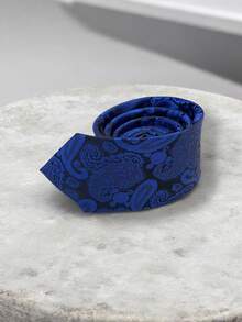 Luxury Men's Skinny Ties Polyester Silk Solid Polka Dot Striped Check Skinny Jacquard Groomsman Tie - 查看 2