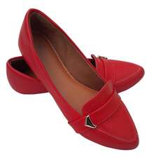 Women's Moccasin Shoes - Red - View 4