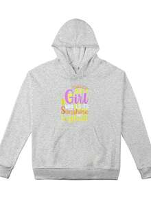 Women's Plus-Size Sweatshirt, Just A Girl Who Loves Sunshine And Softballcasual Style Sweatshirt, A Must-Have For Daily Travel, Suitable For All Seasons.