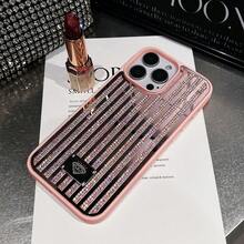 Sparkling Sequins Black Bling Rhinestone 1pc Multi-Color Full Rhinestone & Mirror Design 2-In-1 Black Phone Case Compatible With Iphone 16 Waterproof Shockproof Anti-Fall Scratch Resistant Fashion Phone Cases Birthday Gift Party Mom - Multicolor - View 66