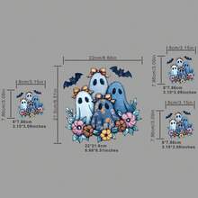 3 قطع / 3 قطع / 4 قطع / عناصر زهرة الشبح الهالوين 4 ، رقع ملابس قابلة للغسل من الدرجة الأولى DIY ، ملصقات نقل الحرارة ، تي شيرتات نسائية / رجالية ، حقائب الظهر ، وسائد ، شارات زخرفية ، ملصقات ، قبعات البيسبول ، حقائب الظهر ، إلخ