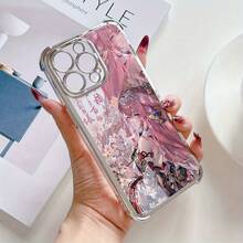 Funda de Teléfono Honkai Star Dome para iPhone 17 Air 16 16e 15 14 13 12 Mini 11 Pro Max X XR XSMAX 8 7 e Plus, Marco Plateado, Funda Transparente Antigolpes, Diseño Simple Creativo y Lujoso, regalo Christmas navideño para Navidad, accesorio de móviles, funda navideña resistente. - transparente - Ver 4