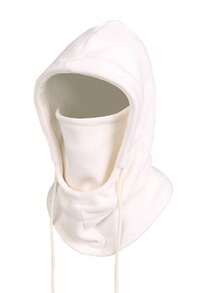 1pc Solid Color Fleece Warm Balaclava, Comfortable Breathable Windproof Face Mask For Autumn/Winter - Multicolor - View 4