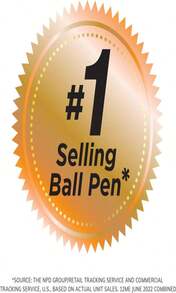 BIC Round Stic Xtra Life Black Ballpoint Pens, Medium Point (10mm), 12-Count Pack Of Bulk Pens, Flexible Round Barrel For Writing Comfort, No 1 Selling Ballpoint Pens