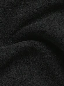 优雅休闲修身保暖高领长袖针织连衣裙，冬季连衣裙 - 黑色 - 查看 8