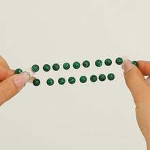 Vibe Green Jade Bracelet - Healing Wealth Bracelet - Jade Beaded Bracelet Women Men - Bring Good Luck Prosperity And Emotional Balance - Adjustable Size - 孔雀石 - 查看 3