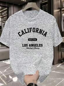 Camiseta estampada de moda para hombres - Negro - View 8