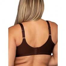 Vanity Fair Women's Full Figure Beauty Back Smoothing Bra, 4 Way Stretch Fabric, Lightly Lined Cups Up To H - 無線-卡布奇諾 - 查看 4