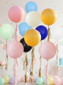 3/10 quả bóng bay cao su màu Macaron 18 inch, màu xanh Macaron, màu hồng Macaron, màu vàng Macaron, trắng, đen, xanh navy, đỏ, xanh lá cây, vàng, cam, màu quýt, màu xanh Macaron, màu đỏ tươi, trong suốt, tông màu da, bóng bay khổng lồ, tiệc sinh nhật, đính hôn, bóng bay trang trí đám cưới, phù hợp cho mọi bối cảnh tiệc tùng, đạo cụ trang trí, tiệc chào đón em bé, giáng sinh, ngày lễ tình nhân, đám cưới, cô dâu, kỷ niệm, trang trí khai trương - Nhiều màu - Xem 2