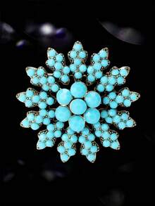 时尚波西米亚土耳其花朵胸针 女士礼服套装别针配饰 派对宴会礼物 - Bohemian - 查看 14