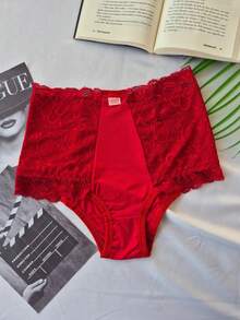 Kit 5 Calcinha Cinta Modeladora Mirla Alta Pressão Rendada Moda Intima Feminina