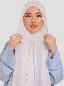 1 chiếc khăn trùm đầu quấn nhanh có móc nam châm, khăn choàng voan kết hợp lớp lót dệt kim Jersey, khăn trùm đầu quấn nhanh 3 trong 1, vải voan mềm mại và thoáng khí, thích hợp mặc hàng ngày, lễ hội, cầu nguyện, hành hương, khăn choàng abaya cho nữ mặc khi đi dự tiệc - khăn trùm đầu tức thì - Xem 23