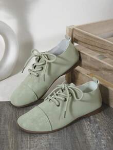 Women's Fashion Casual Soft Bottom Round Toe Flats, Run Small By One Size