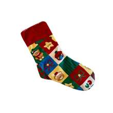 1pc Pet Christmas Squeaky Hide And Seek Sock Toy, With Crinkle Paper, Cartoon Christmas Element Pattern, Perfect Gift For Pets On Christmas Eve And Christmas