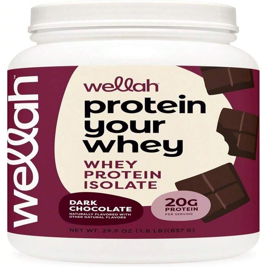 Wellah Protein Your Whey (30 Servings, Vanilla) - Whey Protein Isolate Protein - Flavor Name B - View 1
