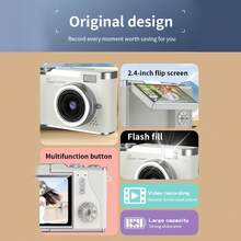 4K HD Mini Camera Video Recording 32GB With Digital Camera Gifts Toys Digital Camera - Digital Compact Video Cameras ﻿ - 白色 - 查看 9