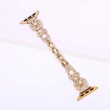 Fashionable Windmill Rhinestone Metal Watch Band, Suitable For Watches - 38/40/41(L) - View 4