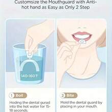 2pcs Transparent Teeth Whitening & Alignment Trays, Night Use Odorless Oral Care Accessories, Relieve Teeth Grinding - 白色 - 查看 4