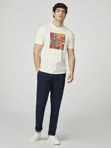 Ben Sherman Printed T-Shirt Assembly Trip Summer Regular None - White - View 4