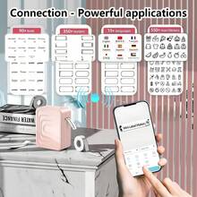 Marklife Label Maker Machine, M1 Portable Handheld Bluetooth Mini Label Printer, Multiple Templates For Smartphone Thermal Small Label Maker Rechargeable Easy To Use For Home Office School, With 12x40mm Label