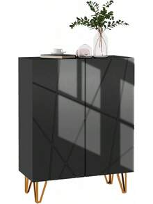 Rastrelliere per scarpe pieghevoli - NERO - Visualizzare 1