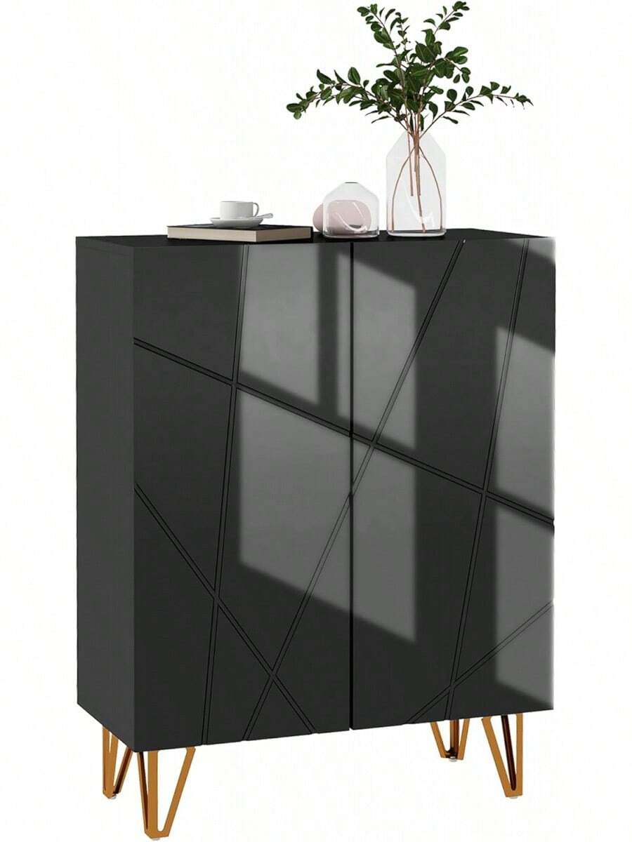 Rastrelliere per scarpe pieghevoli - NERO - Visualizzare 1