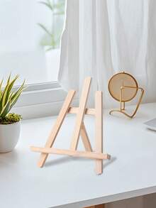 1 Caballete de escritorio de madera, que mide 28 centímetros de tamaño, está diseñado especialmente para exhibir fotos y obras de arte. Es adecuado para que los artistas y adultos pinten y sirve como soporte para tabletas y teléfonos