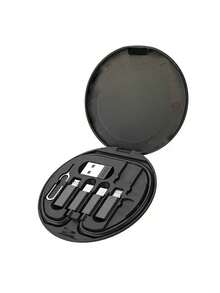 Gesen USB Adapter Kit With Multi Charging Cables, Phone Holder Stand, Storage Case For Phones - Compatible With IOS, Android, Type-C, Compatible With IPhone, Android, Camera, MP3 Universal Adapter