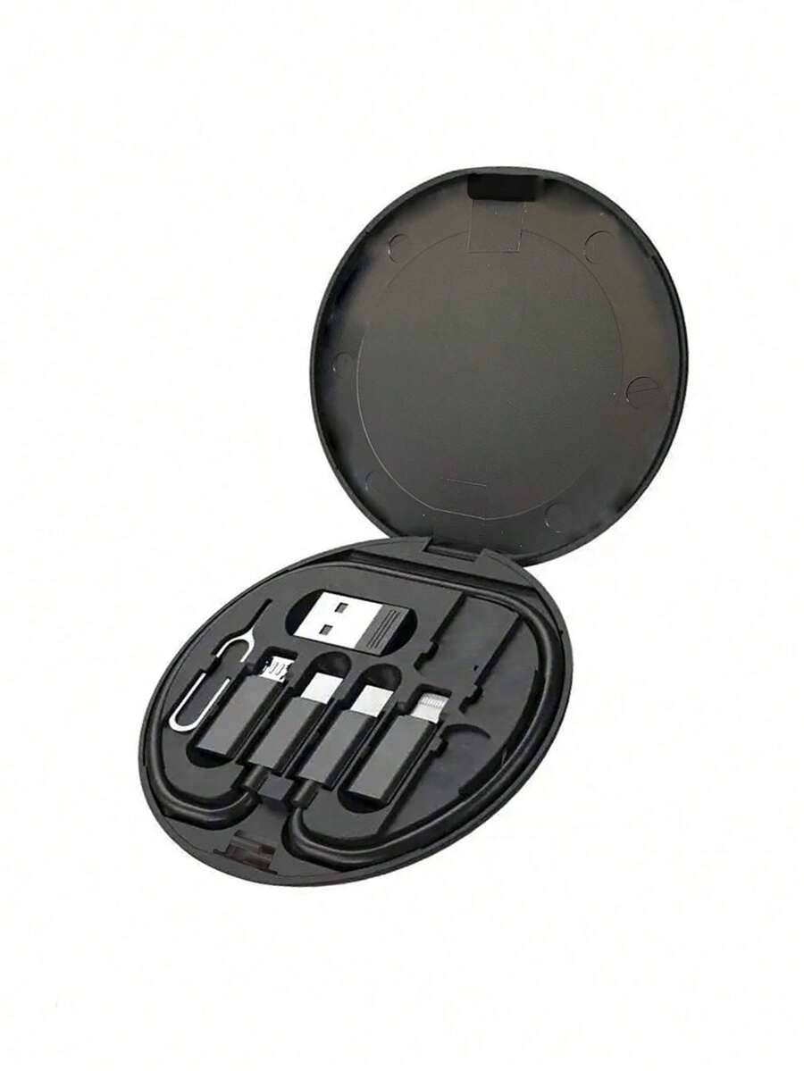 Gesen USB Adapter Kit With Multi Charging Cables, Phone Holder Stand, Storage Case For Phones - Compatible With IOS, Android, Type-C, Compatible With IPhone, Android, Camera, MP3 Universal Adapter