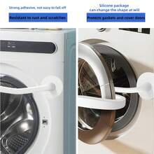 Flexible Silicone Washer & Dryer Door Prop - Easy-To-Use, Bendable, Durable, Sturdy Stopper To Keep Your Appliances Fresh And Odor-Free, No Power Needed, Washer And Dryer - Multicolor - View 6