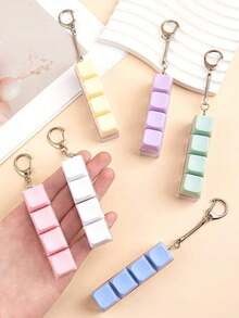 1PC Simple Colorful Keyboard Fidget Toy 4 Keys Keyboard Cube Relief Pressure Relief Keychains,Car Keychain,Bag Pendant,Keychain Accessories,Keyboard Key Design,Adult Finger Keychain,Finger Press Keyring,Calming Keychain,Focus And Relaxation Unzip Keychain Birthday Gifts Party Gifts Holiday Gifts. Car Accessories Bag Charm School Cute Goth Y2k - 彩色 - 查看 4