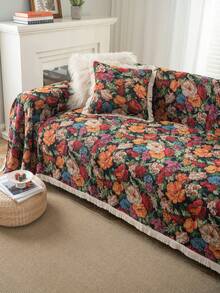 1 pieza Manta suave y gruesa de estilo bohemio minimalista, adecuada para la decoración del sofá de la sala de estar, protección contra arañazos de mascotas, para uso en todas las estaciones