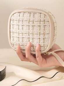 1pc Small Capacity Waterproof Cosmetic Bag - Perfect For Travel And Organizing Makeup And Brushes, Toiletry Bag, Makeup Bag, Travel, Dorm Essentials, Back To School Luggage, With Zipper Closure For Lipstick, Brushes, Phone, Coins, Home, Travel And School Use Makeup Organizer Makeup Case - Multicolor - View 13