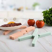 1pcs Silicone X-Shaped Folding Placemat Kitchen Creative Insulation Pad Thickened Silicone Pot Mat Coaster Anti-Scalding High Temperature Resistant Non-Slip