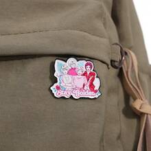 1 Piece Stay Golden Enamel Pin – A Retro-Inspired 1980s-Themed Metal Lapel Badge Featuring "The Golden Girls" Motif, Suitable As A Fashion Accessory For Clothing Or Backpacks And An Ideal Jewelry Gift For Women