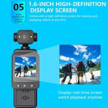 1080P Full HD Mini Action Camera, Supports WiFi & App Control, With 1000mAh Rechargeable Battery, 16X Digital Zoom And Auto Focus - Lightweight Clip-On Camera With Mounting Accessories, Suitable For Cycling, Vlogging, Sports, Travel - USB Charging, SD Card Storage, An Ideal Gift For Adventurers (1000 MAh)