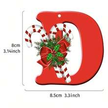 1 pieza Adorno colgante de Navidad de 3.3*3.1 pulgadas de estilo bohemio, de material de PVC y palitos de bambú creativos, adecuado para decorar la sala de estar, el dormitorio, el estudio, el árbol de Navidad y otras escenas, creando un ambiente navideño